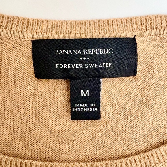 Banana Republic Factory Camel Crewneck Forever Sweater - Picture 5 of 5